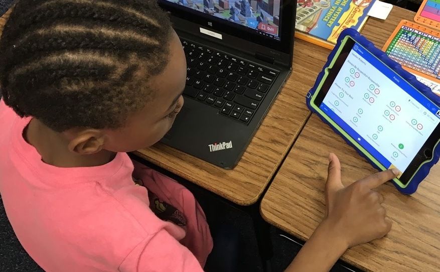 A student using LiveSchool's Points app