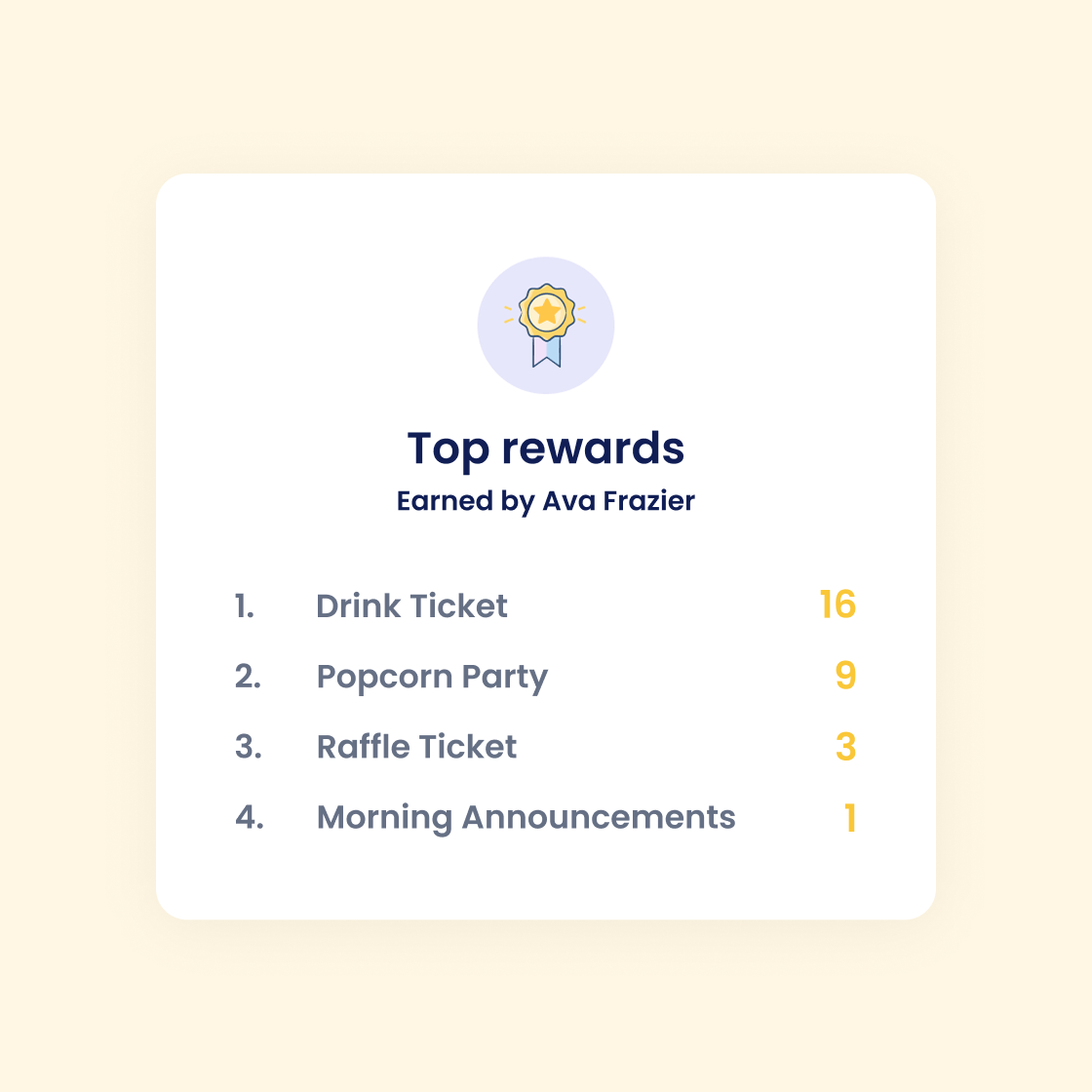 Student Favorite Rewards