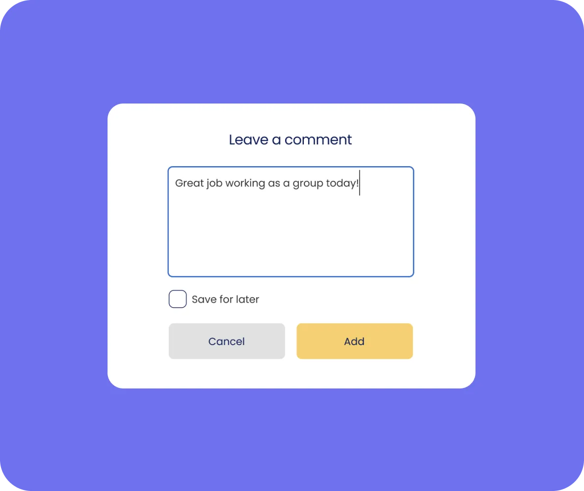Points & Comments